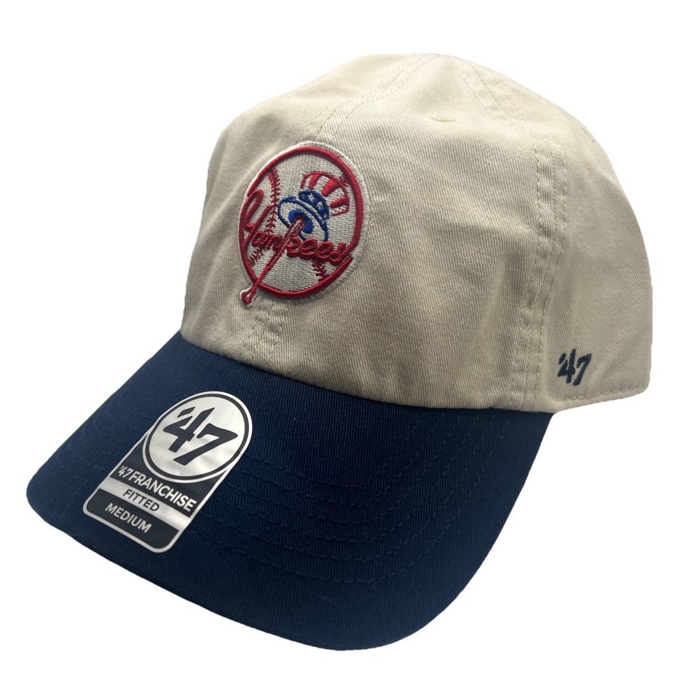 47 Brand NY New York Yankees Fitted Medium Cooperstown Retro Baseball Hat